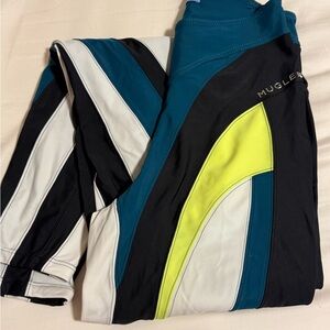 Mugler Mugler Sculpting Panel Leggings Logo Detail - Size 36